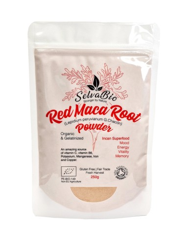 Organic Gelatinized Red Maca Root Powder