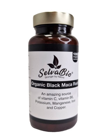 Organic Gelatinized Black Maca Root Vegan Capsules