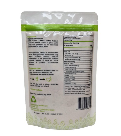 Organic Green Coffee Powder