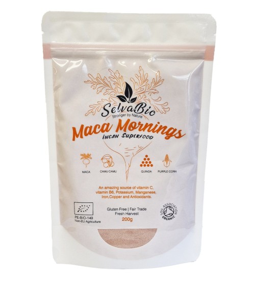 Maca Mornings, Organic Blend Raw Powder