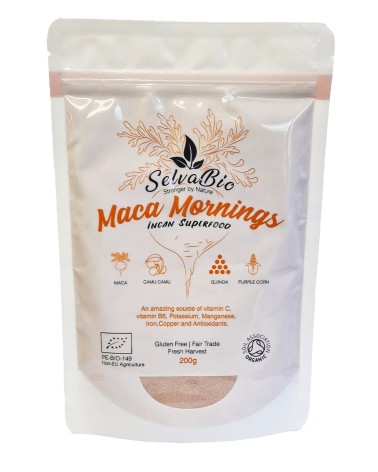 Maca Mornings, Organic Blend Raw Powder