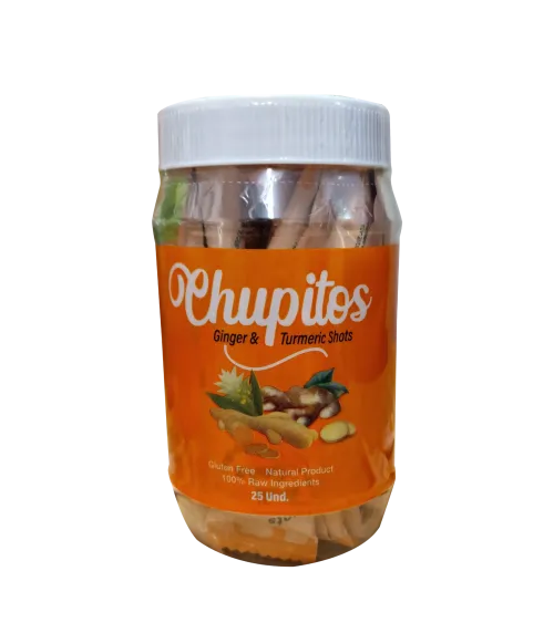 Chupitos Natural Cane Honey with Ginger and Turmeric