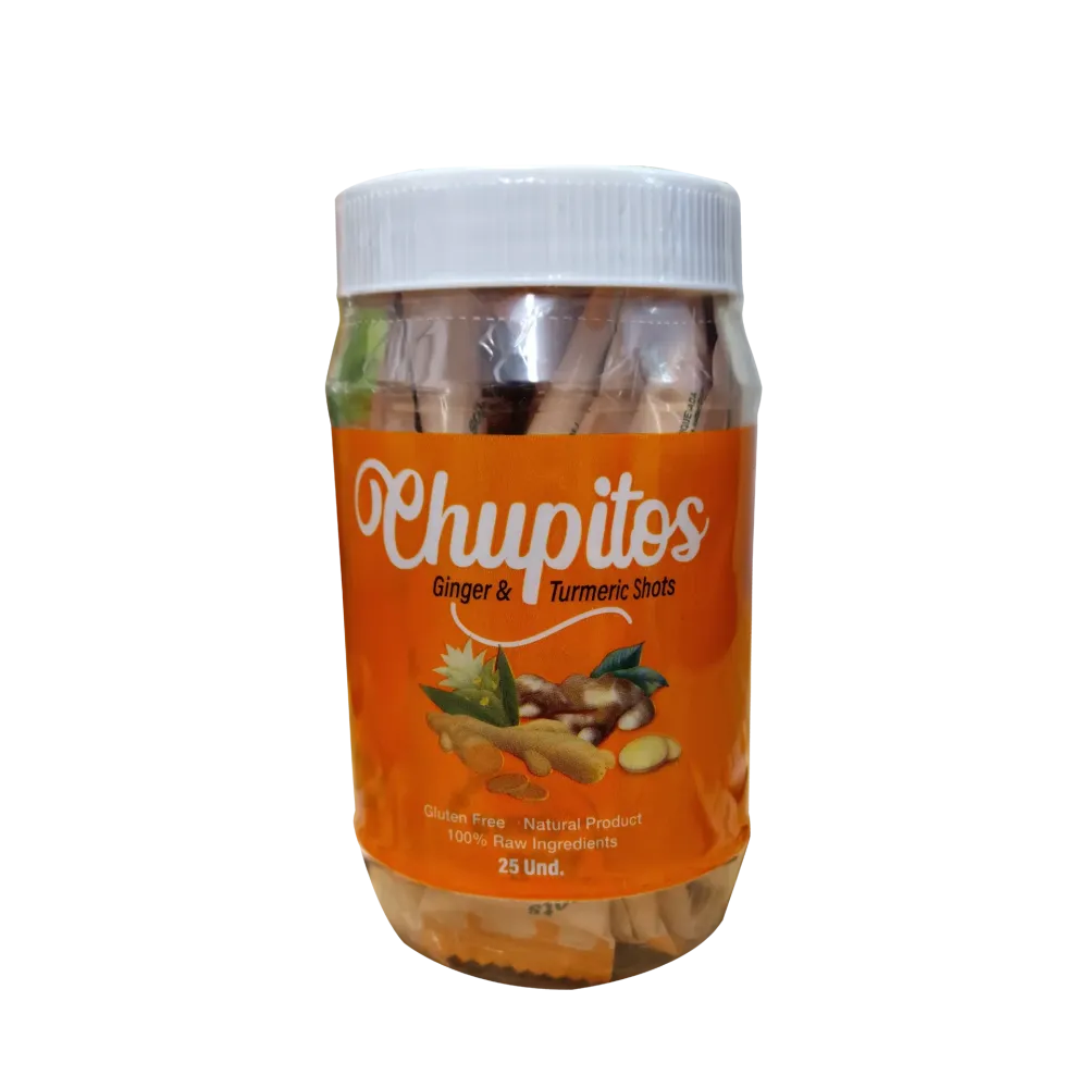 Chupitos Natural Cane Honey with Ginger and Turmeric