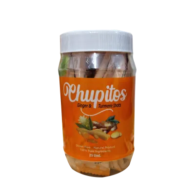 Chupitos Natural Cane Honey with Ginger and Turmeric