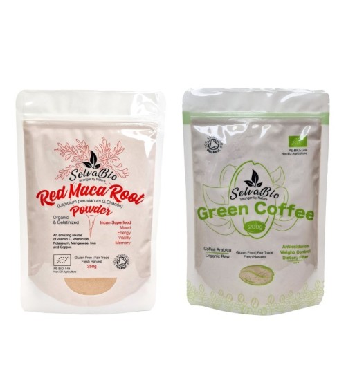 Raíz de Maca Roja + Café Verde