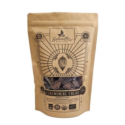 Organic Ceremonial Cacao, 500g From The Ashaninka, Matsigenga and Farmers Located in The Central Rainforest of Peru.