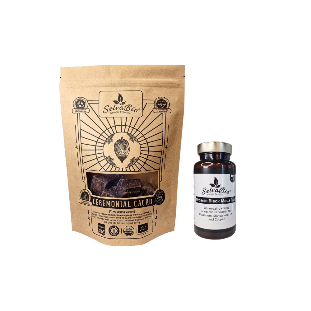 Cacao Ceremonial + Raíz de Maca Negra