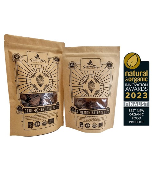 Organic Ceremonial Cacao, 500g From The Ashaninka, Matsigenga and Farmers Located in The Central Rainforest of Peru.