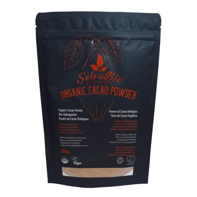 SelvaBio Organic Cacao Powder, Criollo Variety, 250g