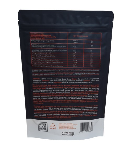 SelvaBio Organic Cacao Powder, Criollo Variety, 250g