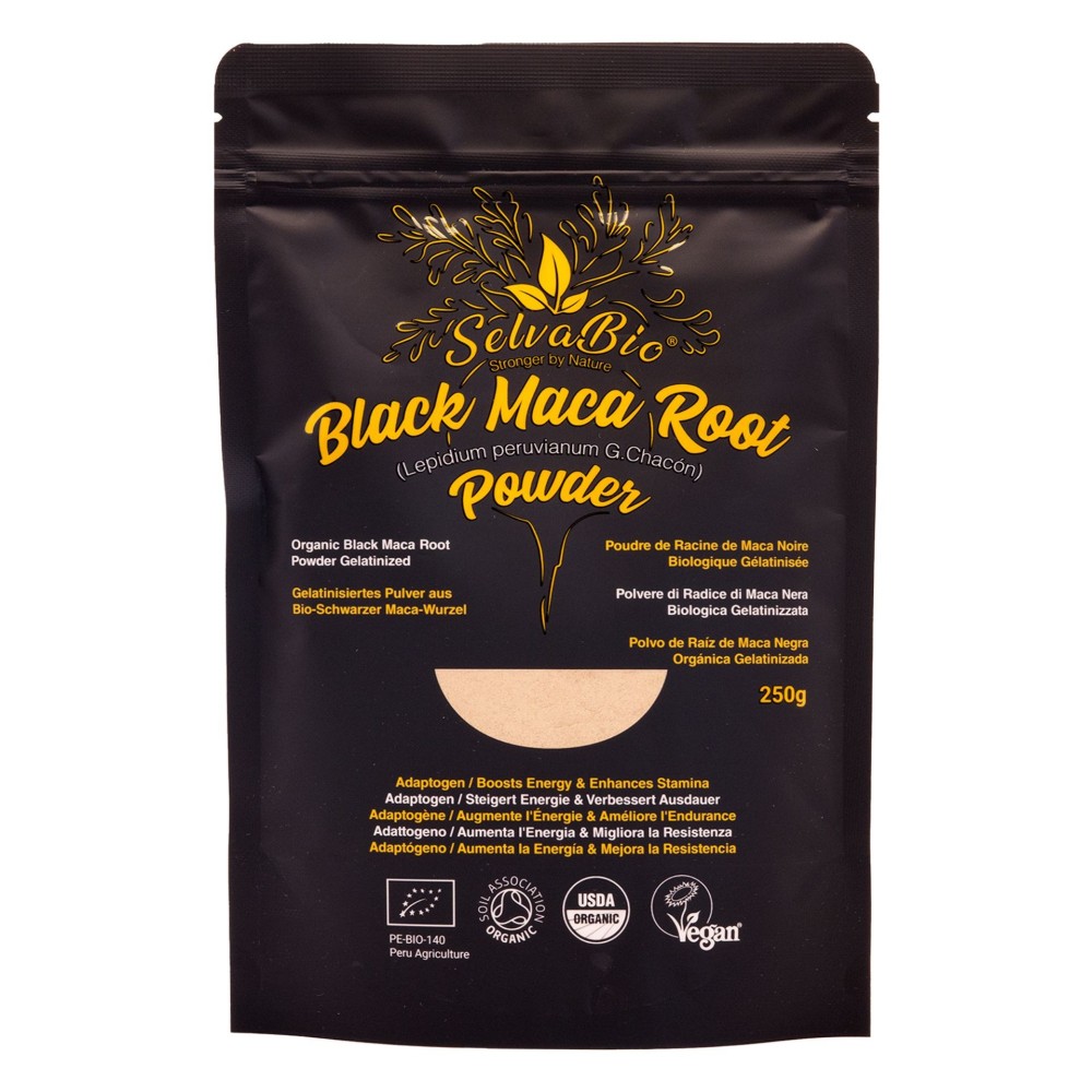 Organic Black Maca Root Powder Gelatinized