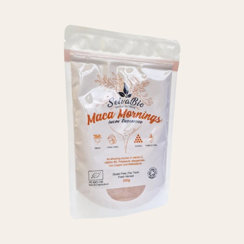 Maca Mornings, Organic Blend Raw Powder