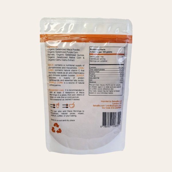 Maca Mornings, Organic Blend Raw Powder 2