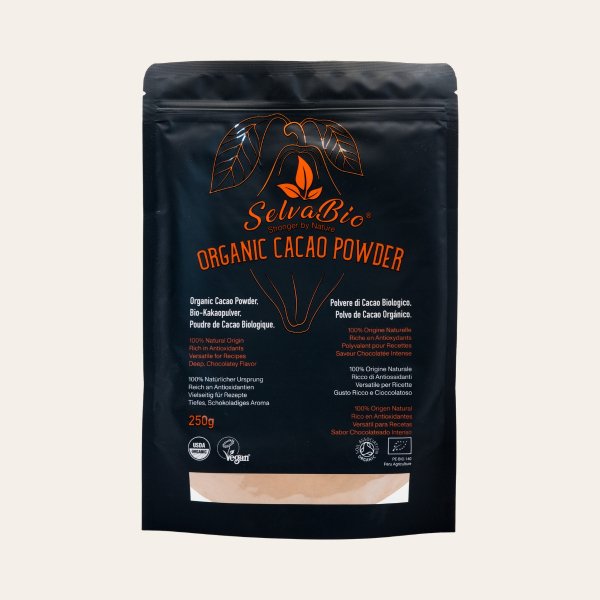 Organic Cacao Powder - Low Cadmium - Single Origin - From Peru - 250g