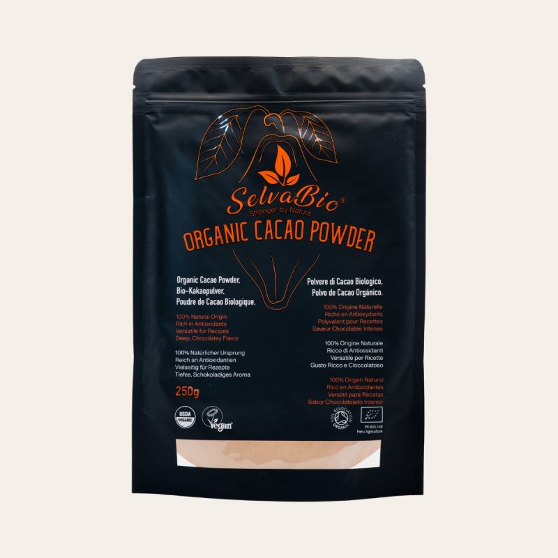 Cacao en Polvo Orgánico - Bajo en cadmio - Origen único - de Perú - 250g