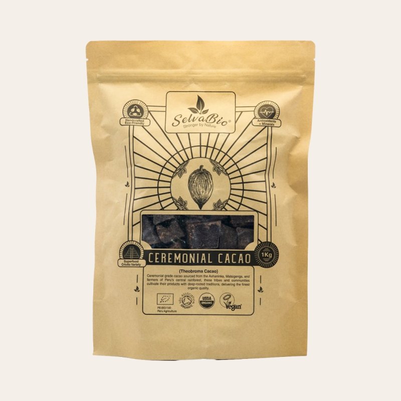 Cacao Ceremonial Orgánico - 1Kg  - del Perú