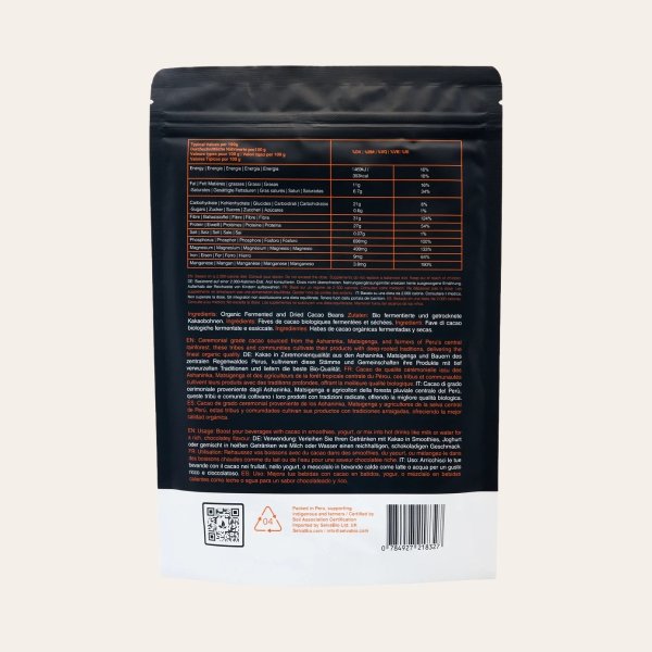 Cacao en polvo orgánico - Bajo en cadmio - Origen único - De Perú - 500g 2