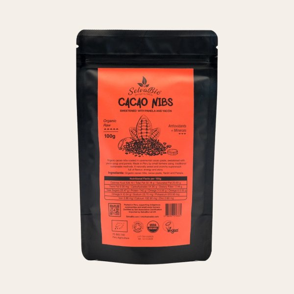 Cacao Nibs with Yacón & Panela 100g