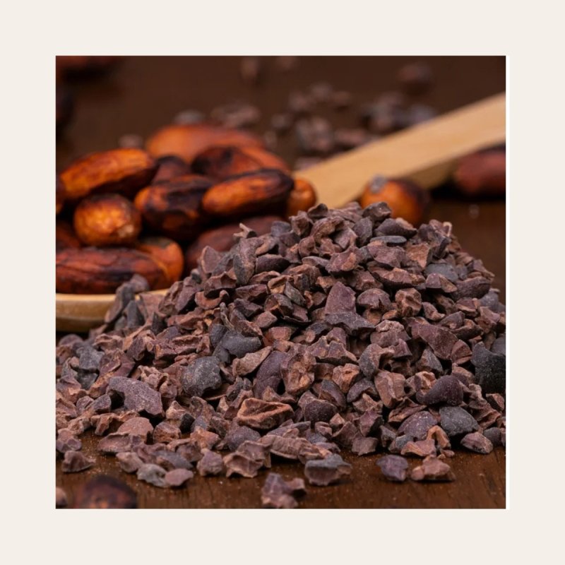 Cacao Nibs Endulzados con Yacon, 10 Unidades