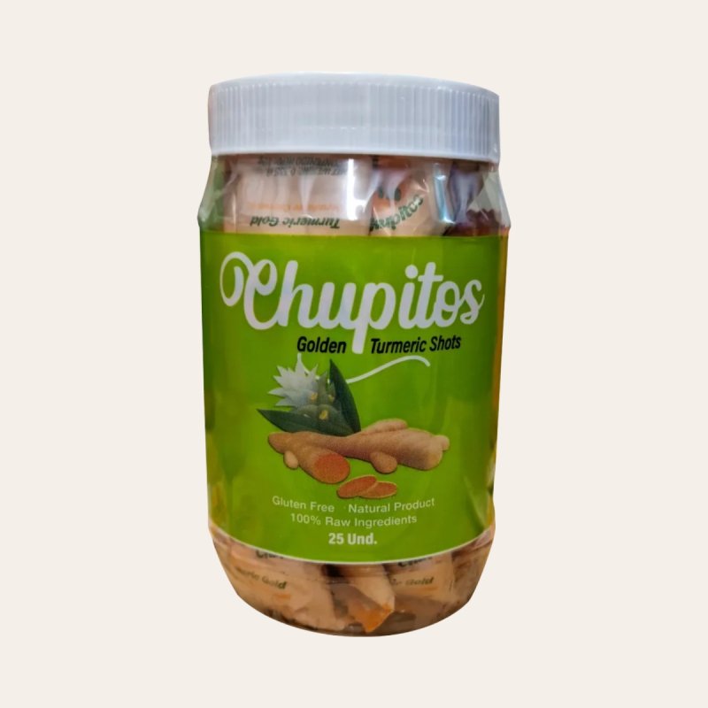 Chupitos Miel de Caña con Cúrcuma y Pimienta Negra