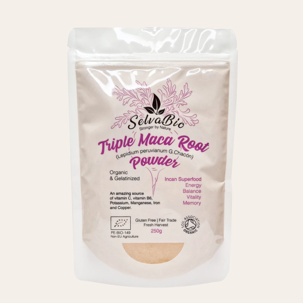 Triple Maca Root Powder Gelatinized - Vegan - 250g - From Peru
