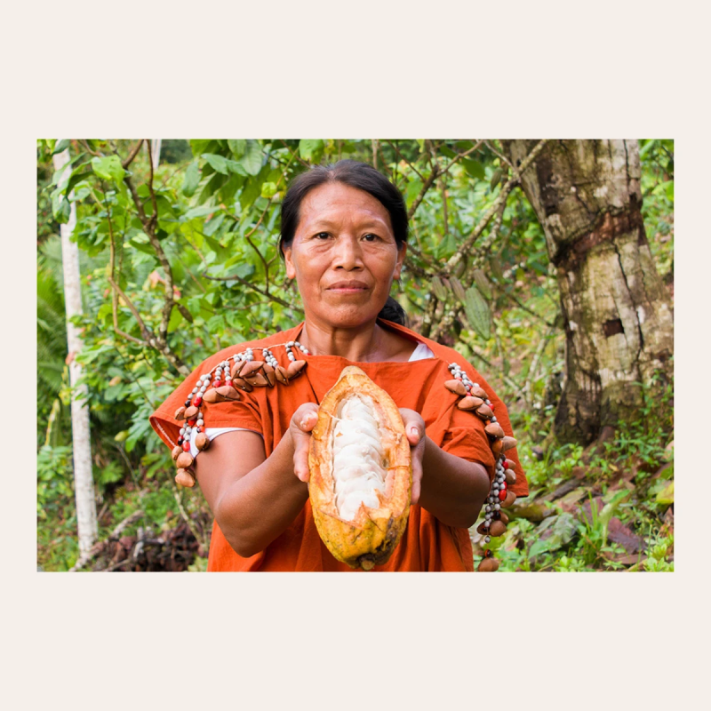 Cacao Nibs Endulzados con Yacón y Panela - 100g