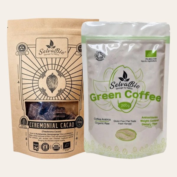 Ceremonial Cacao 250g + Green Coffee Powder