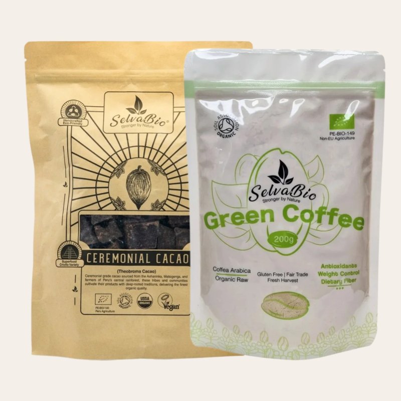 Ceremonial Cacao 1kg + Green Coffee