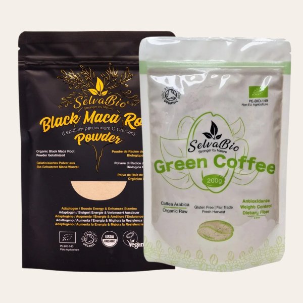 Black Maca Powder + Green Coffee