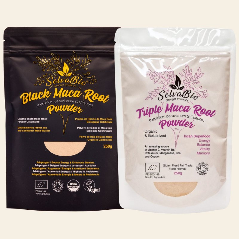 Black Maca Root 250 g + Triple Maca Root 250g